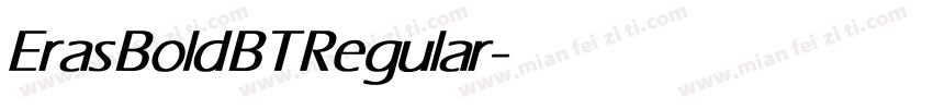 Eras Bold BT Regular字体转换
